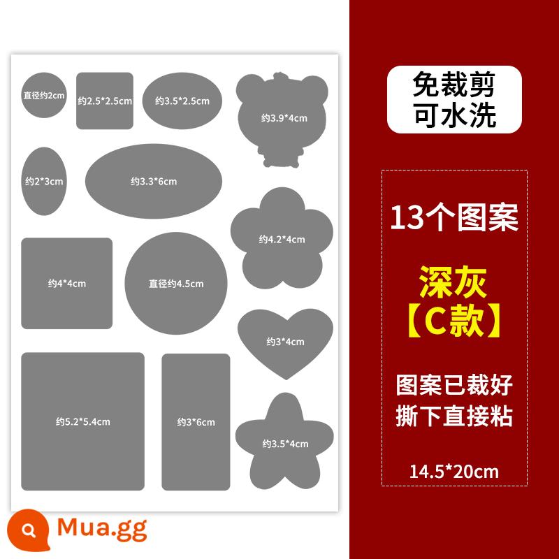 Tự dính xuống áo khoác tem vá lỗ liền mạch sửa chữa sửa chữa trợ cấp quần áo trẻ em vá lỗ hoạt hình không có đường may vải vá tiên tiến - Màu xám đậm ★Thanh chắc chắn được nâng cấp thế hệ thứ hai★ Đảm bảo chống dính ✅