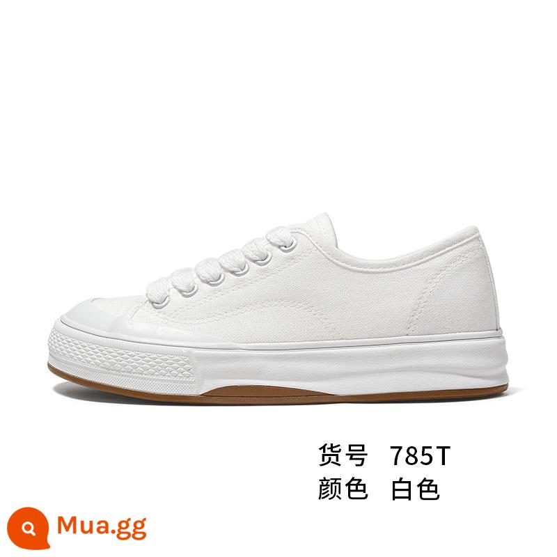 Feiyue/feiyue Leap giày vải đế dày nữ thu đông 2022 rượu vang đỏ mới phù hợp với giày thường 785 - Trắng