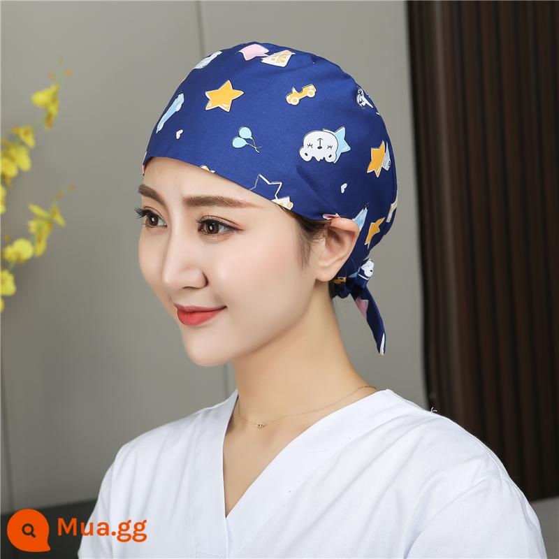 Mũ phòng mổ nữ cotton mũ y tá giam hóa trị bao đầu mũ phòng khám nha khoa bác sĩ làm việc mũ nam - Chuyến tàu cuối cùng tới các vì sao