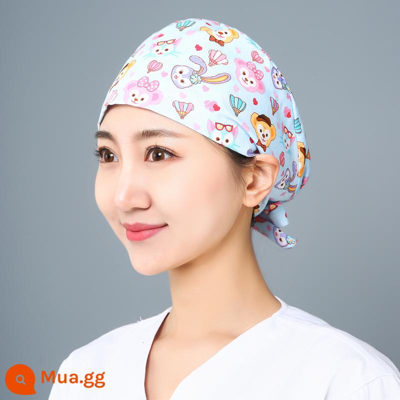 Mũ phòng mổ nữ cotton mũ y tá giam hóa trị bao đầu mũ phòng khám nha khoa bác sĩ làm việc mũ nam - sao sương