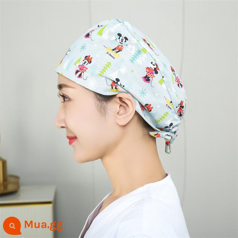 Mũ phòng mổ nữ cotton mũ y tá giam hóa trị bao đầu mũ phòng khám nha khoa bác sĩ làm việc mũ nam - nhỏ