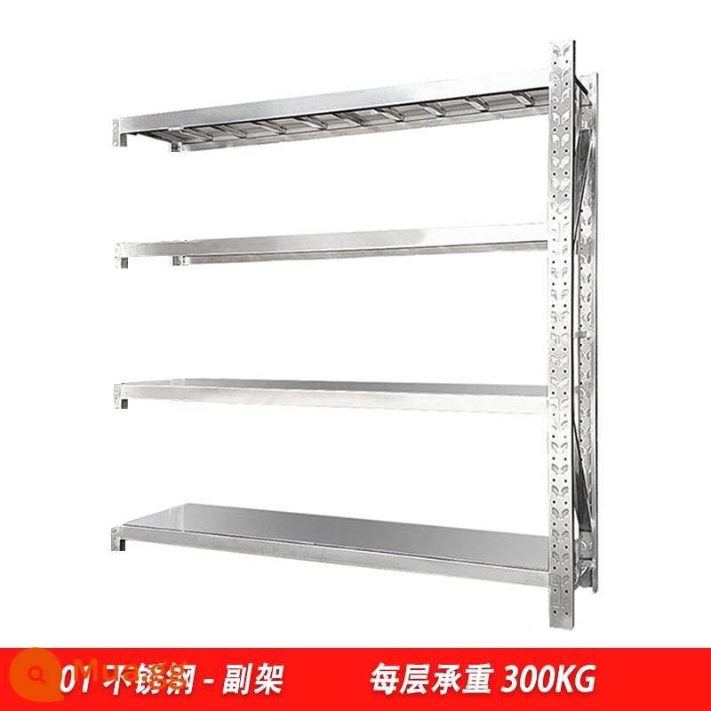 Thép Không Gỉ 304 Hạng Nặng Kho Kệ Để Tủ Lạnh Nhà Bếp Tầng Hầm Nhà Để Xe Đa Tầng Vừa Kệ Để Đồ - Khung phụ inox 201 300kg/lớp