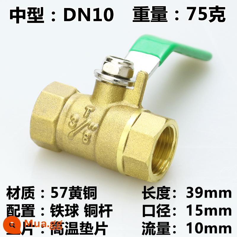 Van bi chuyển nước van đồng toàn phần 4 điểm dn15 van 6 điểm dn20 chịu nhiệt độ cao 1 inch 2 van bi đồng 25 tap water 50 - Van bi 3 điểm DN10 màu sen