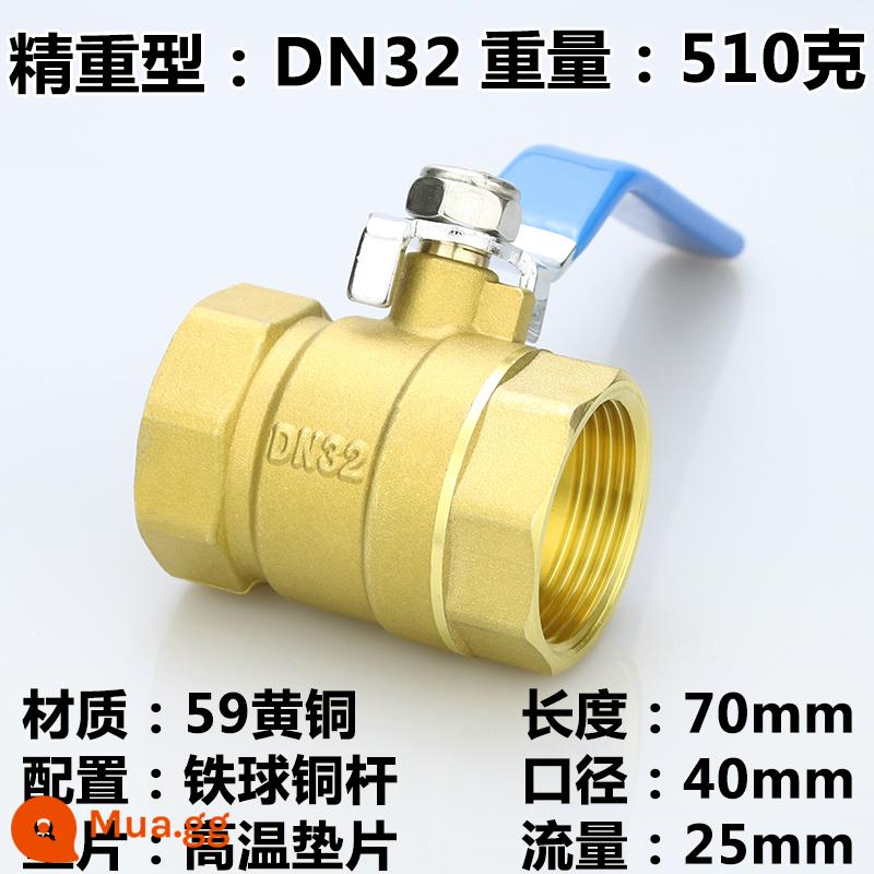 Van bi chuyển nước van đồng toàn phần 4 điểm dn15 van 6 điểm dn20 chịu nhiệt độ cao 1 inch 2 van bi đồng 25 tap water 50 - Van bi chịu nhiệt độ cao màu vàng tươi DN32