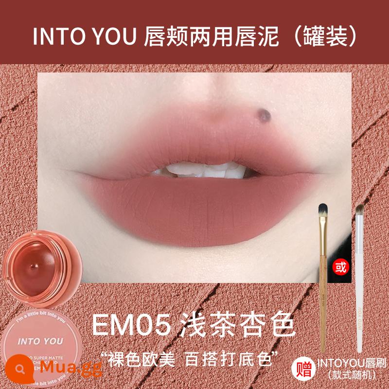 Cheng Shi'an VÀO BẠN môi bùn môi men son môi nữ anh hùng không khí mờ nhung thích hợp tương đương intoyou - EM05#Màu trà mơ nhẹ nhàng