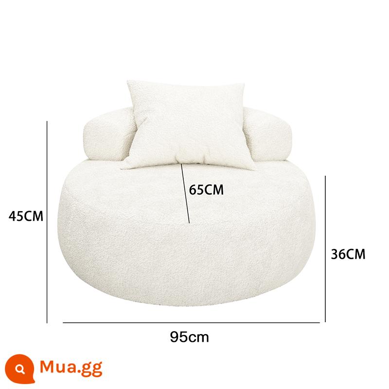 Ins sofa lười chiếu tatami phòng khách phòng ngủ đơn sofa tròn bàn đạp Bắc Âu ban công ghế ngồi giải trí đơn giản - sherpa kích thước lớn