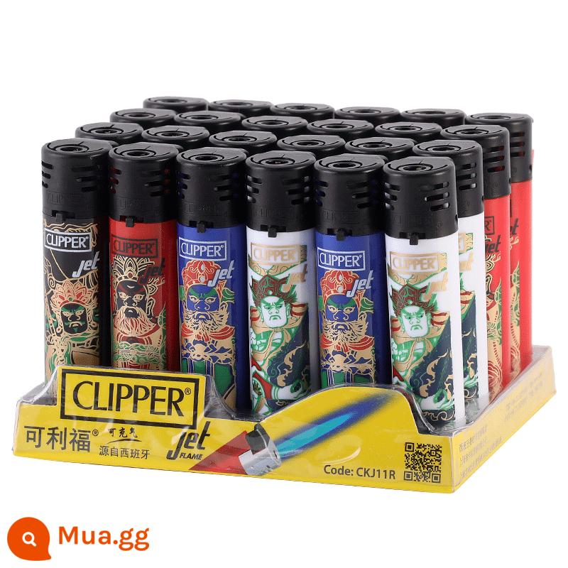 Clipper Tây Ban Nha Clifford bật lửa chống gió bơm hơi bền dành cho nam in ấn tùy chỉnh một lần - (Chống gió) 24 gói bốn vị vua