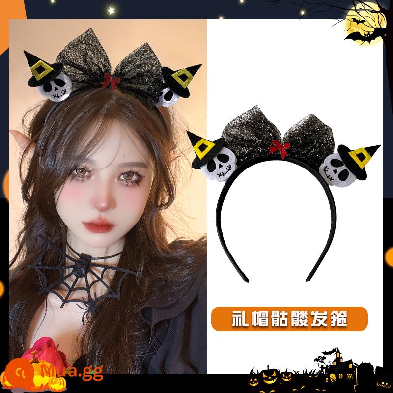 Halloween mũ đội đầu hình ảnh ngộ nghĩnh đạo cụ cos phụ kiện cài áo dạ quang tóc vòng tóc trang trí phụ kiện tóc tóc vòng - headband mũ sọ