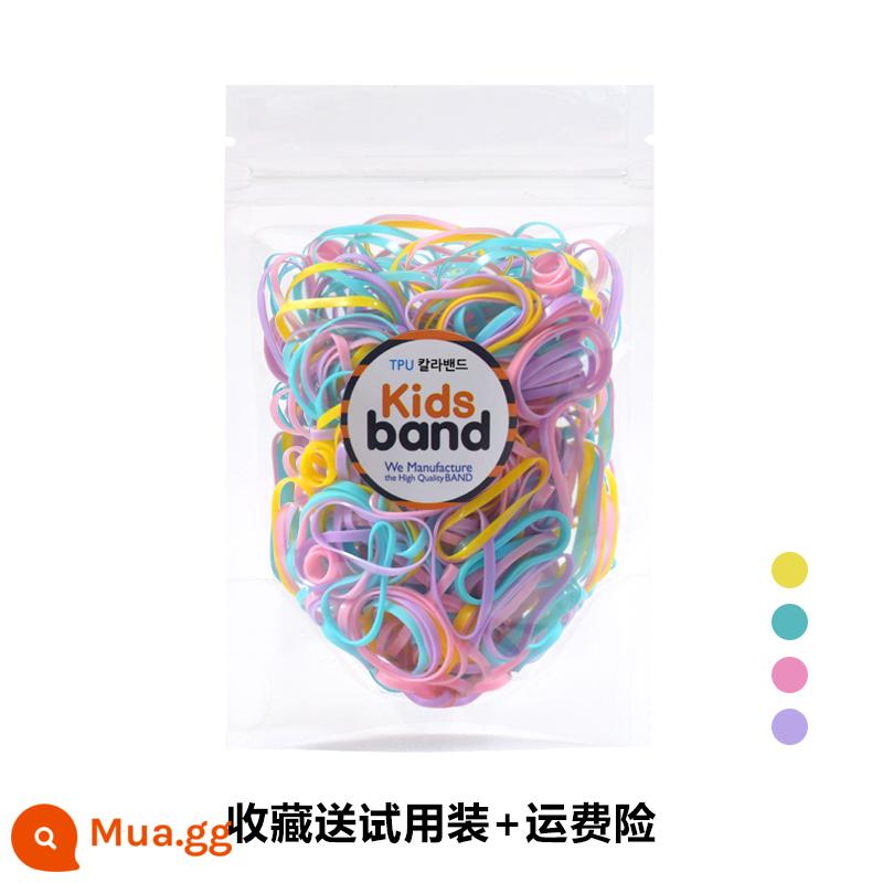 Hàn Quốc KidsBand vòng cao su màu cho bé dùng một lần dây cao su không làm tổn thương tóc nhỏ màu kẹo - 18# màu kẹo vừa [mở rộng] [3 tuổi đến 6 tuổi]