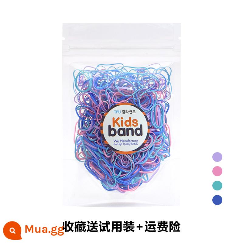 Hàn Quốc KidsBand vòng cao su màu cho bé dùng một lần dây cao su không làm tổn thương tóc nhỏ màu kẹo - 2# Macaron vòng tròn nhỏ (dưới 1,5 tuổi)