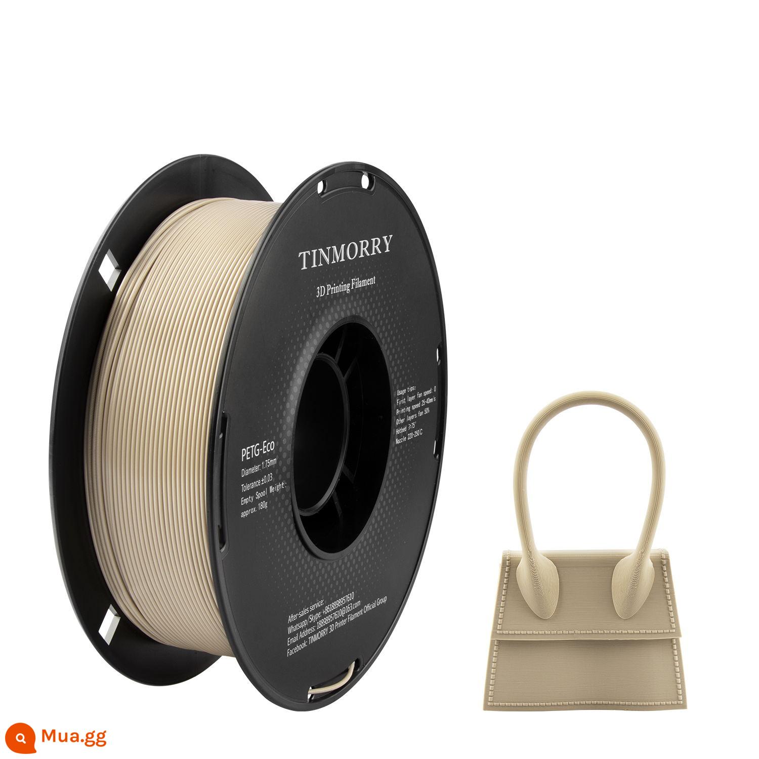 Tinmorry: Dây tóc in 3D PETG tiếp xúc với nguyên liệu Tianrui PETG-ECO, gói 1kg - quả mơ