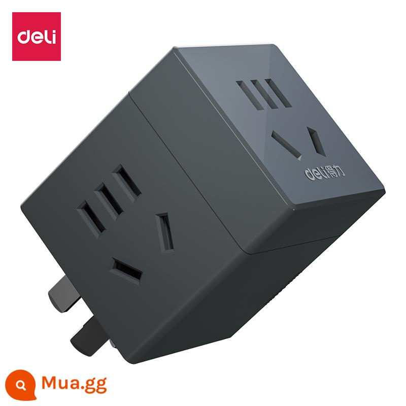 USB mạnh mẽ đa chức năng ổ cắm tường khối lập phương Rubik xốp chuyển đổi nhiều cổng phích cắm không dây không có dây cắm - Không dây/xám đậm [kết hợp một đến ba không có USB] 33634