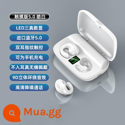 Tai nghe bluetooth mới 2022 không nhét tai loại treo tai true wireless chạy xương dẫn thích hợp cho Apple Huawei - Hảo Tế Bài [Bluetooth 5.0 + Chất lượng âm thanh HiFi + tự động bật nguồn khi lấy ra]