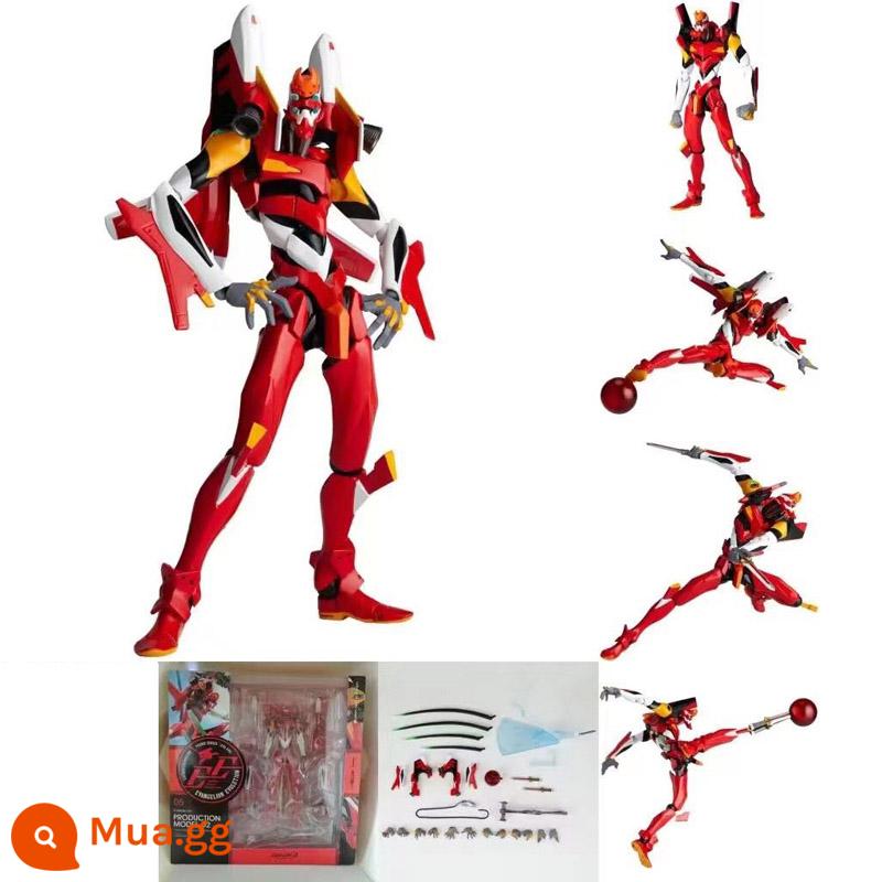 Thế Kỷ Mới Evangelion EVA Mô Hình Đầu Tiên Số Máy Số Hai Số Cuối Cùng Di Động Mô Hình Đồ Chơi Búp Bê Búp Bê Búp Bê - Đơn vị 2 có thể di chuyển 17cm