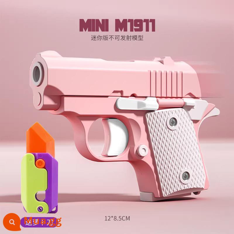 1911 Cub Cà Rốt Súng Blowback Mini Dao Cà Rốt Và Trọng Lực 3D Bé Súng Ngắn Chính Hãng Giải Nén Đồ Chơi - 1911[Quạt Macho Man] Súng cà rốt Cub + Dao cà rốt miễn phí