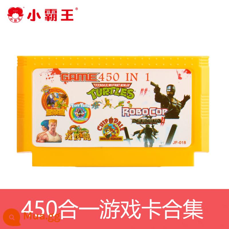 Xiaobawang Trò chơi máy chèn card bộ sưu tập thẻ vàng Hộ gia đình và máy trắng FC Band Game Band HD 8 -bit Game Classic Game Old Family hoài cổ 2022 New 90 Tank War Soul - Thẻ trò chơi 450 trong 1 [MapleStory + Double Dragon + Ninja Turtles + Squirrel Wars]