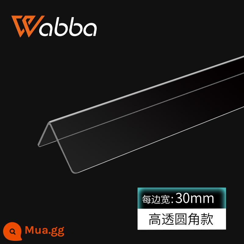 Tấm dán cạnh gạch trong suốt Tấm bảo vệ chống va chạm Tấm dán cạnh Tấm bảo vệ góc chữ L Tấm dán cạnh Tấm trang trí góc phải Tấm dán cạnh áp suất - Mô hình phổ thông có độ trong suốt cao: chiều rộng 30x30mm-2,4 mét được vận chuyển nguyên chiếc