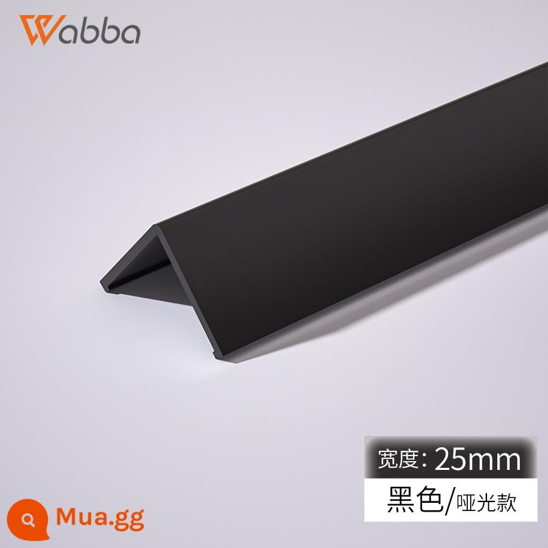 Dải bảo vệ góc tường PVC cực hẹp Dải chống va chạm Dải bảo vệ chống va chạm Dải bảo vệ góc Dải bảo vệ góc tường Gạch trang trí phòng khách Dải cạnh - Space Black - Rộng 2.5cm - Dày 2mm