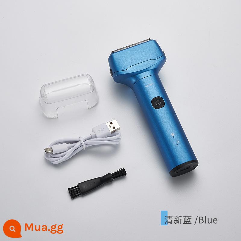 Xiaomi chat 2022 dao cạo búa nhỏ mới nhập khẩu của Đức dao cạo điện chuyển động qua lại cho nam - màu xanh da trời