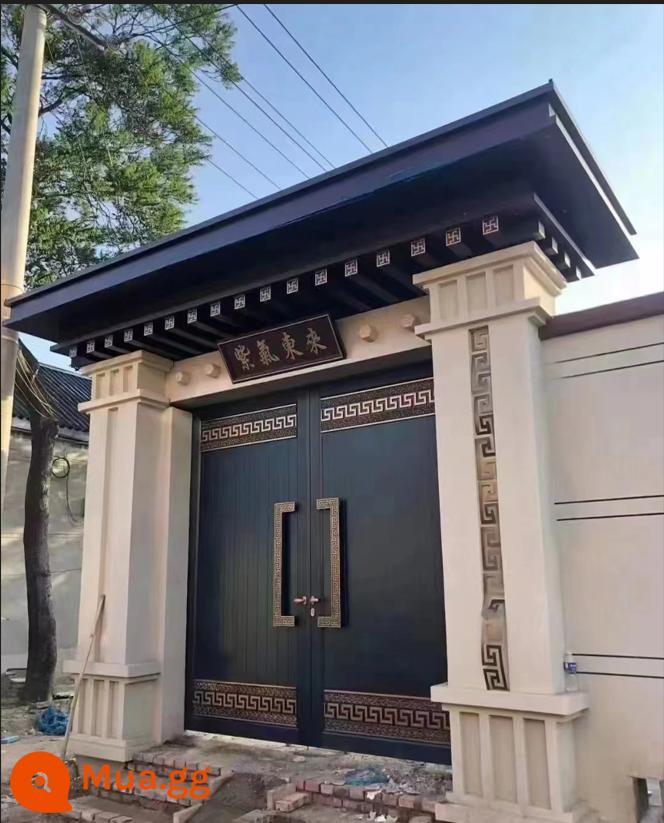 Hợp kim nhôm Villa Dangmen Shuangmen Nông thôn Nhà mới Bốn người Trung Quốc - phong cách một