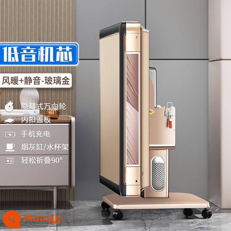 Máy mạt chược Tmall elf hoàn toàn tự động bàn ăn gia đình sử dụng kép bàn mạt chược gấp tắt tiếng máy bốn cổng mạt chược - 20. Máy bass Heater (C15) vỏ kính nguyên bản màu vàng và cặp bàn cafe