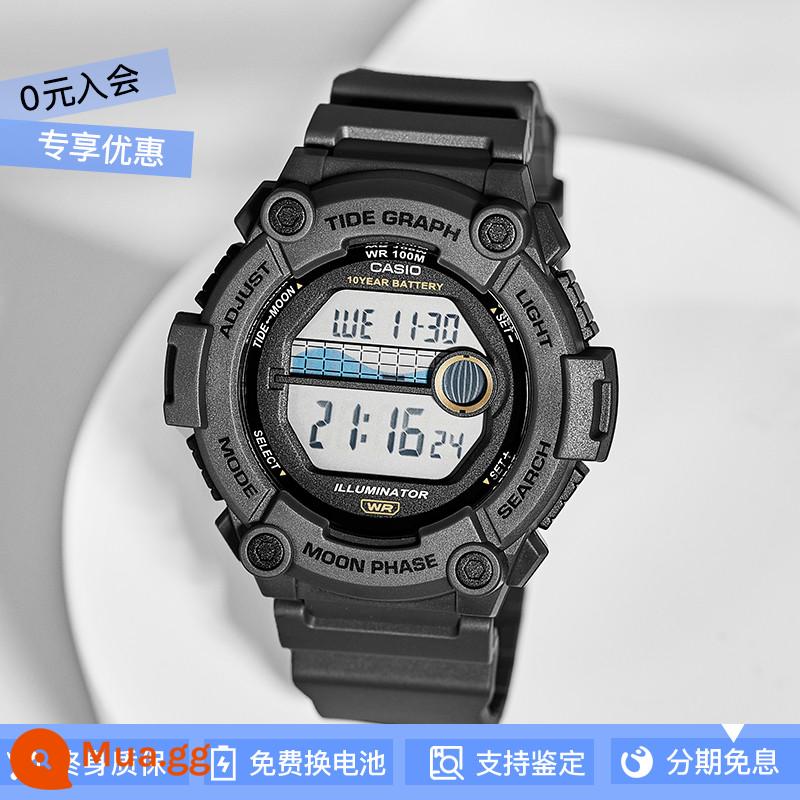 [Pin 10 năm] Đồng hồ CASIO nam năng lượng 10 năm cổ điển mặt vuông nhỏ mặt lớn gửi trực tiếp từ nước ngoài - WS-1300H-8A