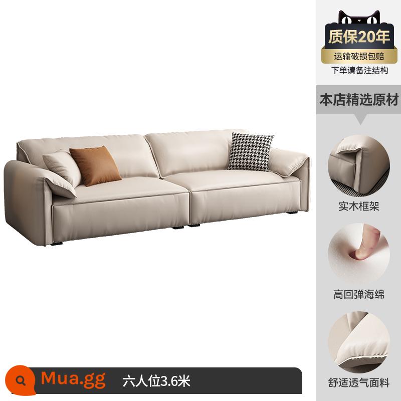 Mười Con Hổ Tai Voi Baxter Sofa Hiện Đại Đơn Giản Sofa Vải Phòng Khách Căn Hộ Nhỏ Internet Người Nổi Tiếng Đậu Phụ Khối - 3,6 mét cho sáu người