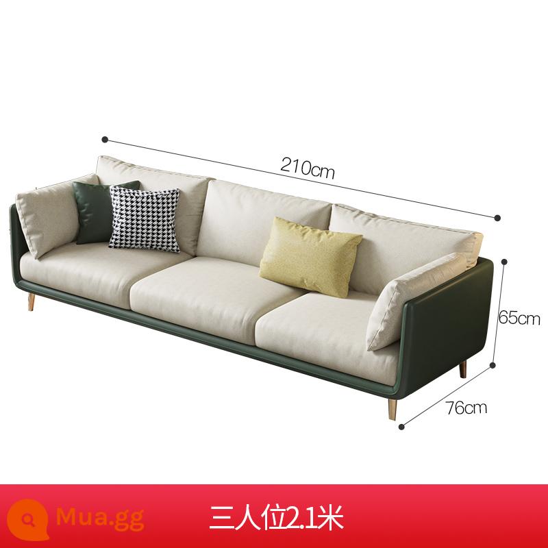 Lichao kết hợp sofa vải sang trọng ánh sáng Bắc Âu phòng khách căn hộ nhỏ đơn giản hiện đại sofa vải công nghệ có thể tháo rời và giặt được - Ba người [210cm]