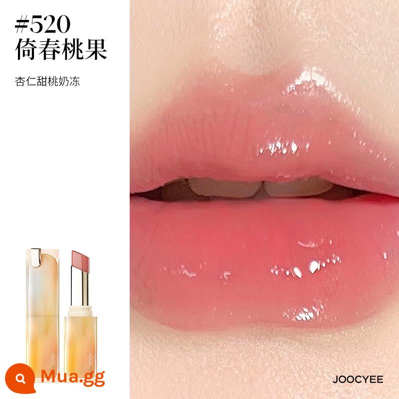 [Giảm giá] Son môi lên men Joocyee Xia Zen Mirror Matte Crystal Jelly Moisturising White Lip Jelly 514 Bright Surface - [Khuyến nghị màu mới] #520 Quả đào Yichun