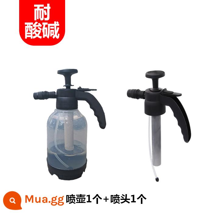 2L lít chống ăn mòn axit và yếu tố tự làm sạch kháng kiềm rửa xe tưới hoa bình xịt phun sương làm sạch chất khử trùng vòi phun chịu nhiệt độ cao - Dung tích 2 lít kháng axit và kiềm (1 bình xịt + 1 vòi phun) (vòi 5,5 cm)