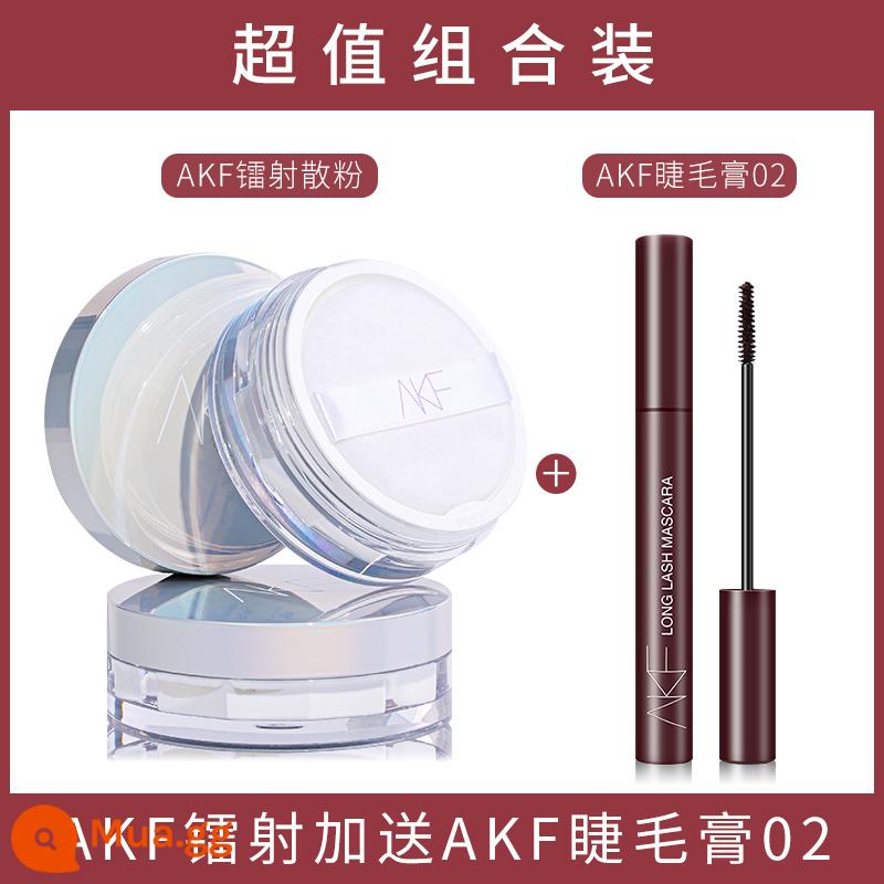 AKF Loose Powder Mới Kiểm Soát Dầu Trang Điểm Lâu Dài Không Thấm Nước Chống Mồ Hôi Trang Điểm Phấn Phủ Giá cả phải chăng Cửa Hàng Hàng Chính Hãng Chính Thức - akf laser + akf mascara 02 màu nâu