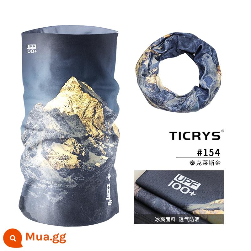 TICRYS Thể Thao Cổ Băng Lụa Nữ Mặt Nạ Chống Nắng Ngoài Trời Magic Băng Đô Cài Tóc Turban Gọng Đi Xe Đạp Mặt Khăn Chống Tia UV - [Tơ băng nguội đi, khô nhanh và bảo vệ khỏi ánh nắng mặt trời]#154-Tykleskin