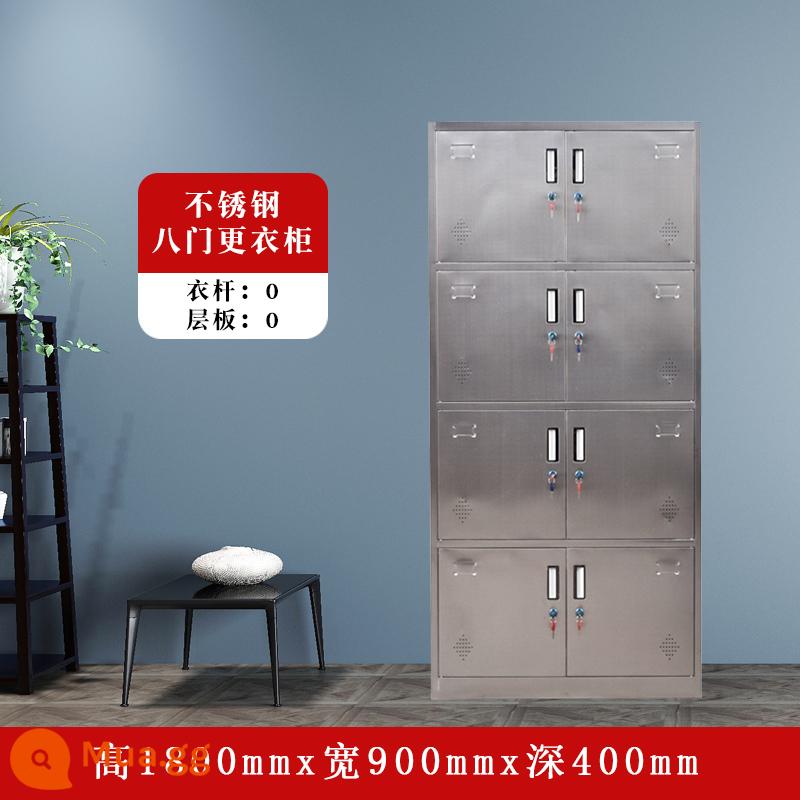 Zhenyuan thép không gỉ tủ thuốc tây phòng khám nha khoa tủ thuốc vô trùng tủ thiết bị y tế tủ hồ sơ y tế tủ lưu trữ - Tám cửa