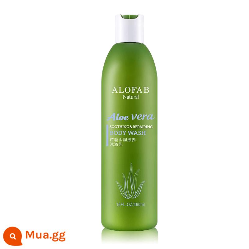 Aifeishi Aloe Vera [Wash and Mu] Dầu gội Icy Shower Gel Mặt nạ tóc Kiểm soát dầu Chống gàu Dưỡng ẩm Sảng khoái cho Nam và Nữ - [Sữa tắm] [Nuôi dưỡng và trẻ hóa] Sữa tắm dưỡng ẩm và nuôi dưỡng 460ml*1