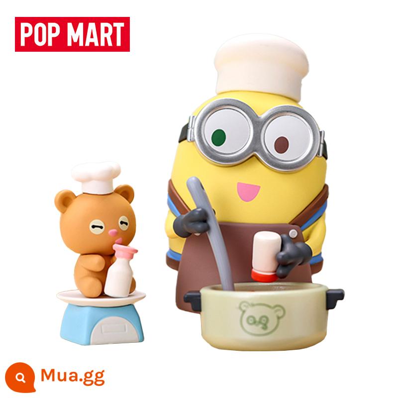 Minion Inseparable Series Blind Box BOB Model POPMART Bubble Matt Bob TIM Tide Play Whole Box - Món ăn hàng ngày [không đóng hộp nhưng không đóng gói]