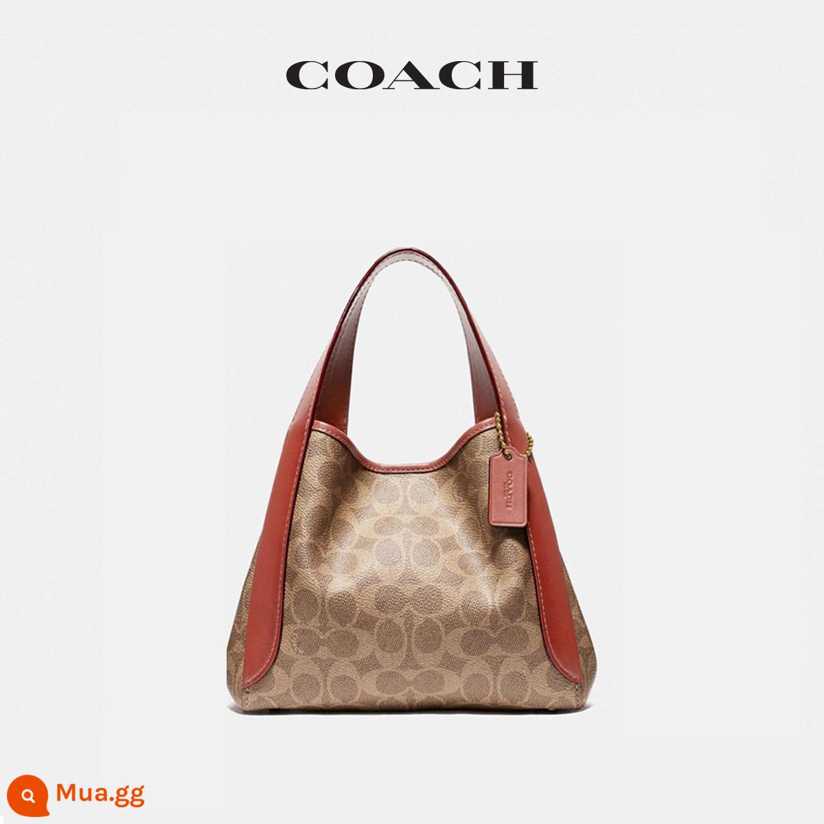 COACH/COACH logo cổ điển Túi xách hình bán nguyệt HADLEY số 21 - Màu gỉ nâu (da nhân tạo)