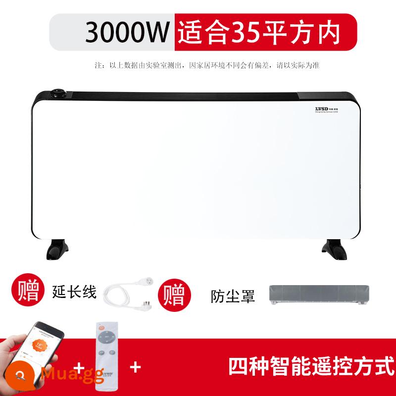 Thiết bị sưởi ấm toàn bộ nhà mới ẩm thiết thiết bị sưởi ấm cổ vật gia đình Năng lượng sưởi năng lượng điện - Độ ẩm nhiệt độ không đổi 3000w + Điều khiển APP