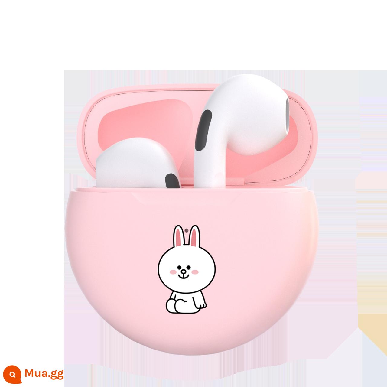 Tai Voi Mũi Khớp Linefriends Gấu Nâu Tai Nghe Bluetooth Không Dây Bé Gái Mẫu Mini Dễ Thương Pin Dài - LFT27 Coni Thỏ