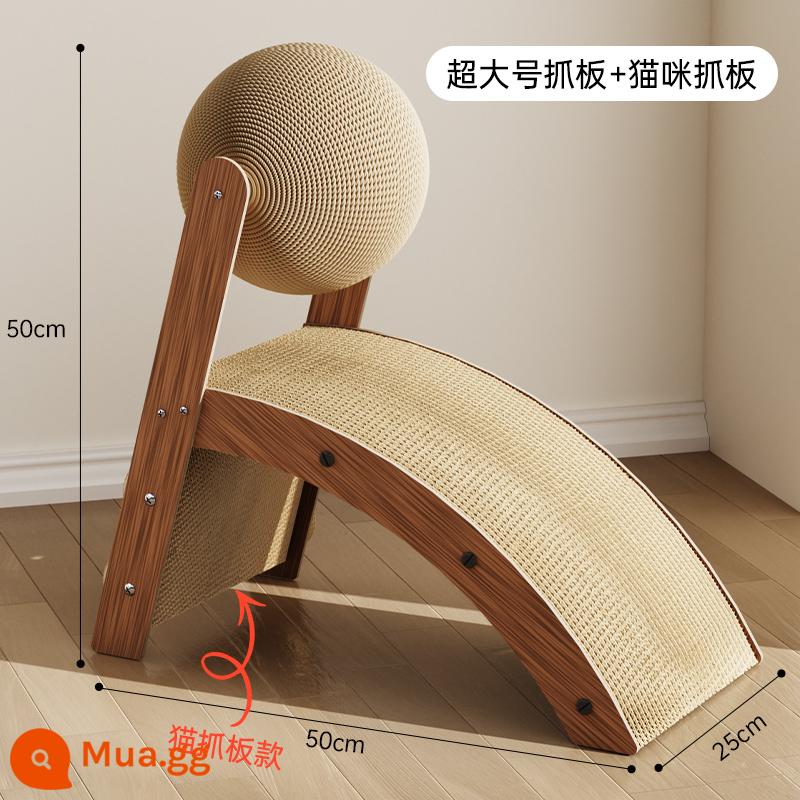 Bảng cào mèo chống mài mòn và không đổ dọc sisal bảng vuốt mèo đồ chơi mèo chống trầy xước tự phục hồi giúp giải tỏa sự nhàm chán máy mài móng vuốt mèo - Bàn cào mèo cổ điển [Kích thước cực lớn - Mèo dưới 20 catties có thể cào]