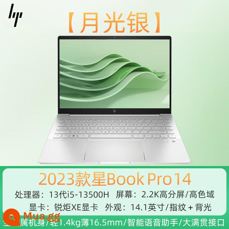 HP/HP Star 14Pro Intel Core i5/i7 thế hệ thứ 12 màn hình 2.8k mỏng di động học sinh nữ học trực tuyến lớp học văn phòng kinh doanh sách máy tính xách tay xách tay chính hãng - [Moonlight Silver Express Edition] i5-13500H/màn hình hạt nhân hiệu suất cao/vân tay/đèn nền/2.2K.