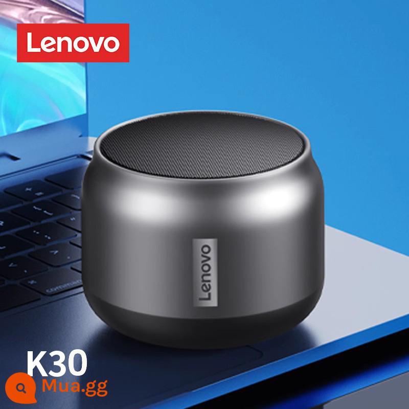 Loa Bluetooth không dây Lenovo cao cấp chất lượng cao cho ô tô mini âm thanh siêu trầm siêu trầm mới 2022 - Thép Titan Đen [Phòng âm thanh trầm nặng@TWSInterconnection#Battery Life Standby 8H & Payment Broadcast]