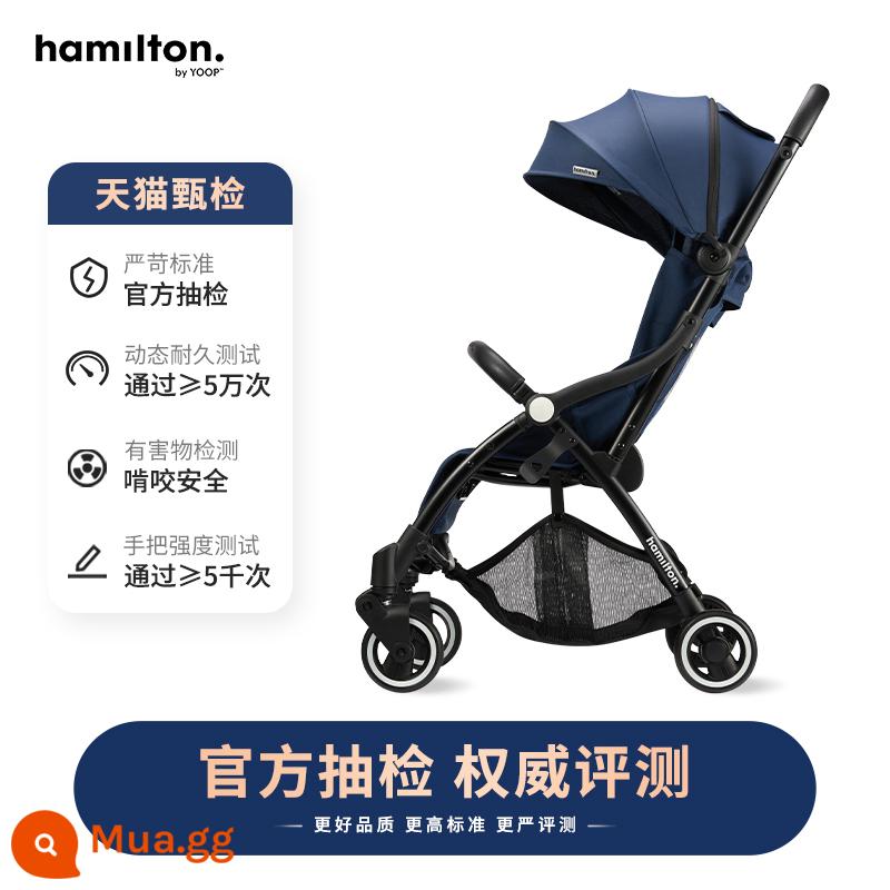 Xe đẩy trẻ em Hamilton Hamilton X1plus xe đẩy nhẹ có thể gập lại có thể ngồi xe đẩy em bé nằm - X1 Sea Wing Blue (Tham khảo bộ phận chăm sóc khách hàng để nhận quà) Tặng kèm nôi hoặc giỏ ngủ, quý khách chọn một chiếc.