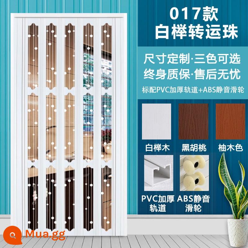 PVC cửa gấp bột ngăn phòng phòng ngủ nhà vệ sinh nhà bếp phòng tắm cách âm cửa trượt đơn giản có thể thu vào vô hình cửa - 17 phong cách❤❤PVC thân thiện với môi trường❤❤0 formaldehyde