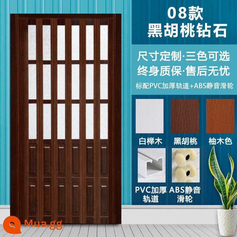 PVC cửa gấp bột ngăn phòng phòng ngủ nhà vệ sinh nhà bếp phòng tắm cách âm cửa trượt đơn giản có thể thu vào vô hình cửa - 08 mẫu❤❤Chất dày dặn❤❤