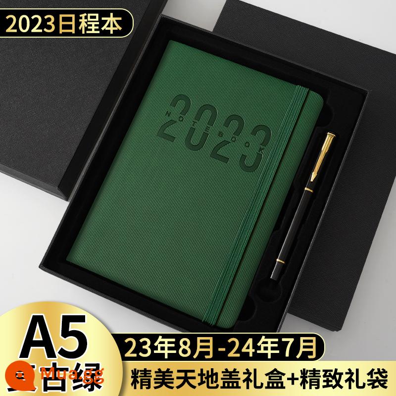 2023 sổ lịch trình thẻ nhật ký quản lý thời gian 365 ngày hàng ngày lên kế hoạch bảng này một ngày một trang lịch sổ tay phụ sổ tay tài khoản sổ tay hiệu quả sổ tay nhật ký công việc tùy chỉnh notepad - (Chương trình nghị sự) Dây đeo Xanh cổ điển 408 trang—Hộp quà