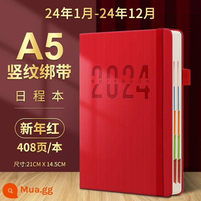 2023 sổ lịch trình thẻ nhật ký quản lý thời gian 365 ngày hàng ngày lên kế hoạch bảng này một ngày một trang lịch sổ tay phụ sổ tay tài khoản sổ tay hiệu quả sổ tay nhật ký công việc tùy chỉnh notepad - (Chương trình nghị sự) Ban nhạc Tết Đỏ 408 trang