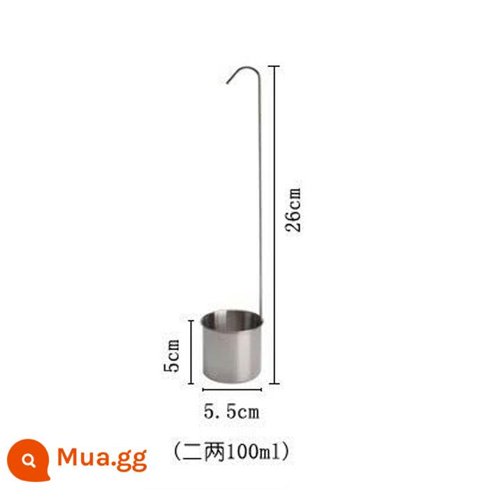 Rượu nho khô đập thiết bị dày inox 304 muỗng rượu phễu rượu móc treo dầu nâng tay cầm dài hộ gia đình muỗng rượu - 2 lượng [Một lượng miễn phí vận chuyển, mua 2 tặng 3 gửi]