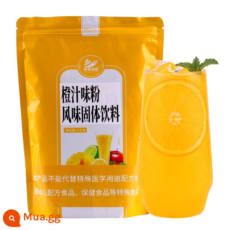 Bộ sưu tập bột nước ép có hương vị trà 1kg nước giải khát pha chế đồ uống rắn phục vụ túi nguyên liệu thương mại - Bột nước cam