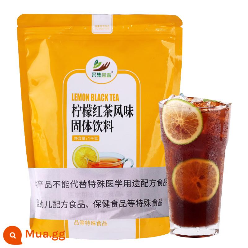 Bộ sưu tập bột nước ép có hương vị trà 1kg nước giải khát pha chế đồ uống rắn phục vụ túi nguyên liệu thương mại - trà đỏ chanh