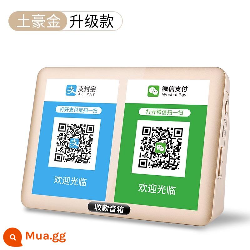 Âm thanh nhắc nhở thu tiền WeChat thanh toán thẻ mã QR thương mại Đài phát thanh giọng nói Alipay PA siêu loa thích hợp cho bộ sưu tập bluetooth không dây kê loa nhắc nhở tạo tác tài khoản - Tuhao Gold [Mẫu nâng cấp] Loa lớn + Thời lượng pin mạnh + Ngoại hình sành điệu